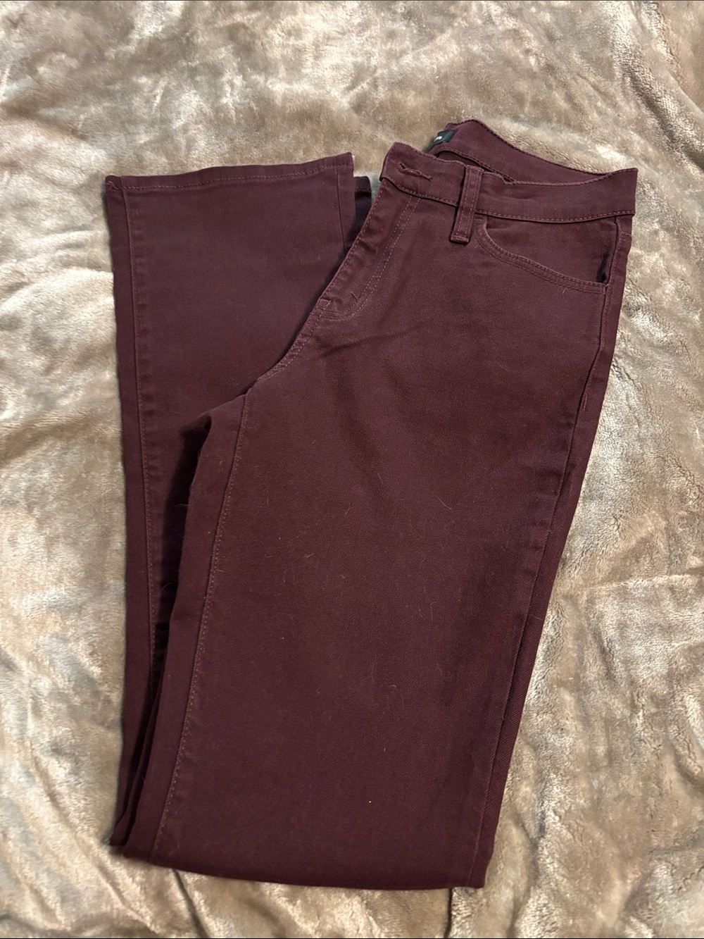 Express burgandy boot cut jeans